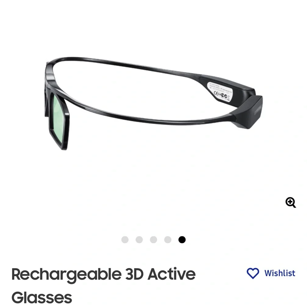 NWT Samsung 3D Glasses SSG-5100GB w/Battery for Samsung LED Smart TV Set of 2